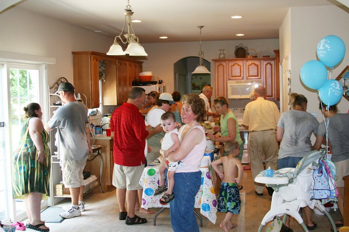 Getting in line for lunch